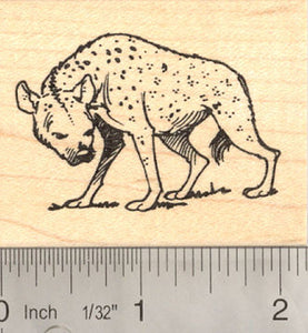 Hyena Rubber Stamp African Wildlife