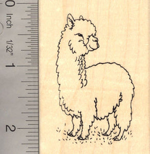 Alpaca Rubber Stamp (Huacaya)