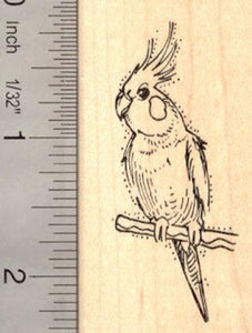 Cockatiel Rubber Stamp Australian Cockatoo AKA Quarrion, Weiro