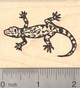 Gecko Lizard Rubber Stamp
