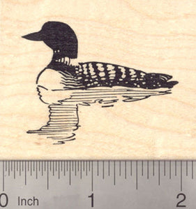 Loon Rubber Stamp, Aquatic Bird