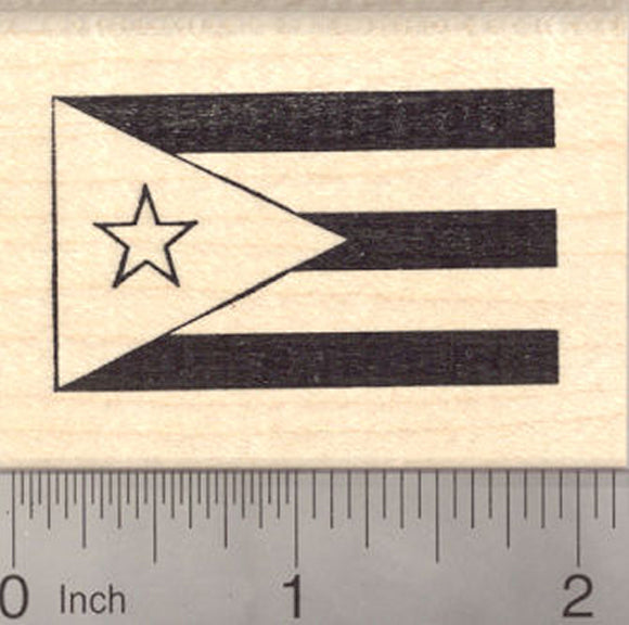 Flag of Puerto Rico Rubber Stamp, Estado Libre Asociado de Puerto Rico
