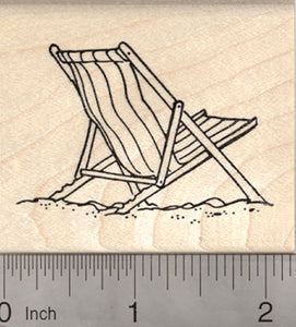 Beach Chair Rubber Stamp, Summer Fun