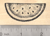 Watermelon Rubber Stamp, Melon Slice with Seeds