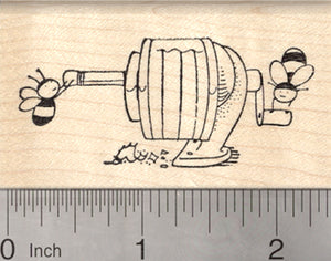 Pencil Sharpener Bee Rubber Stamp, Teacher, School, Writing Theme