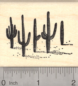 Saguaro Cactus Rubber Stamp, Sonoran Desert Arizona, or Mexico Cacti