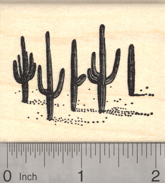 Saguaro Cactus Rubber Stamp, Sonoran Desert Arizona, or Mexico Cacti