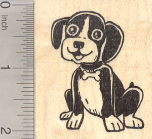 Beagle Dog Rubber Stamp