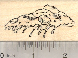 Slice of Pizza Rubber Stamp