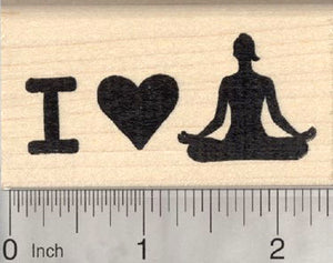 I love Yoga Rubber Stamp, depicting Accomplished Pose