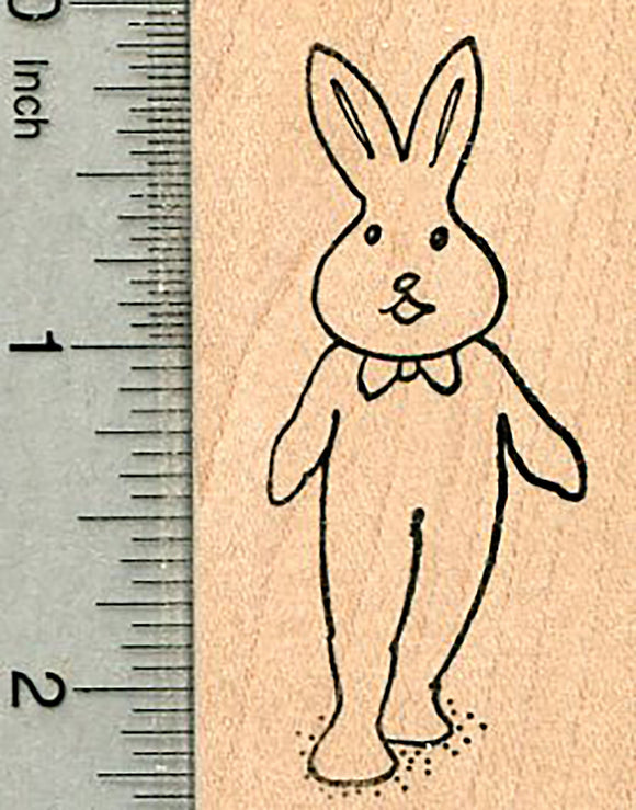 Easter Bunny Rubber Stamp, Rabbit Suit
