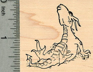 Dragon Rubber Stamp, Relaxing