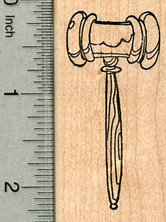 Gavel Rubber Stamp, Law Series