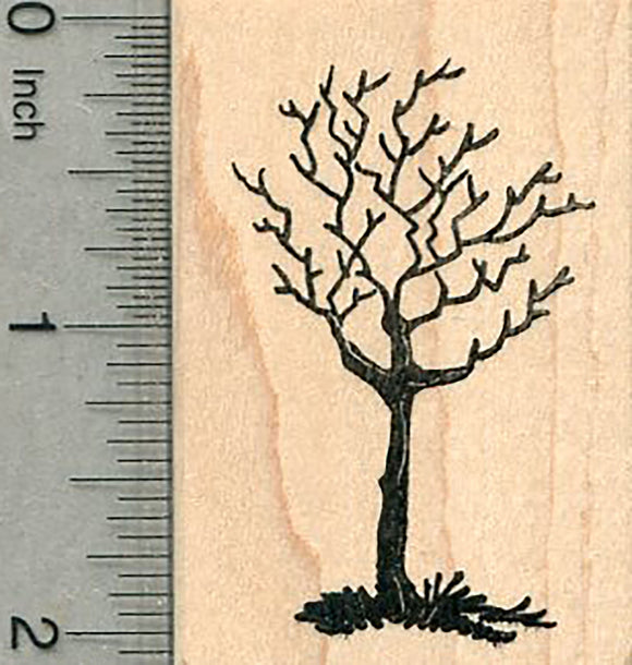 Bare Tree Rubber Stamp, Winter Scenery Series