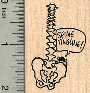 Spine Tingling Rubber Stamp, Halloween Series