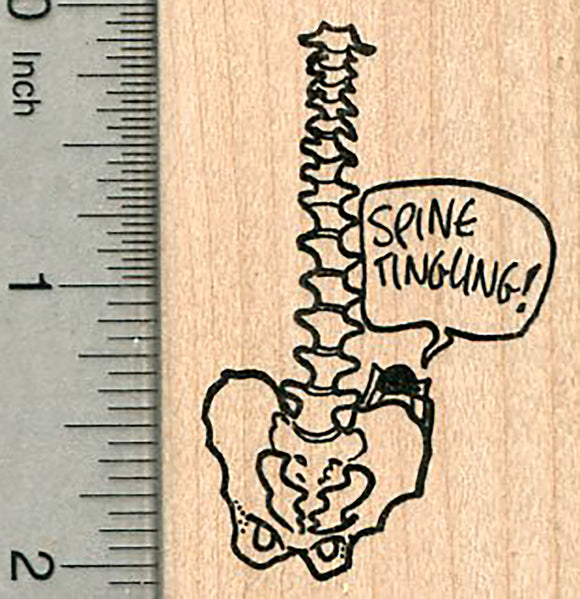 Spine Tingling Rubber Stamp, Halloween Series