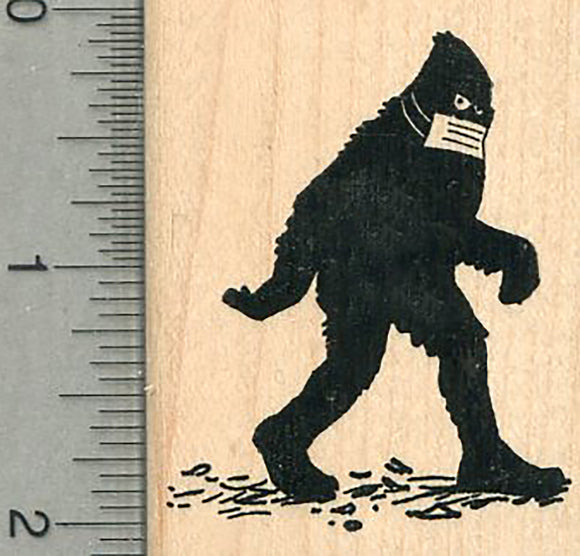 Bigfoot Rubber Stamp, Mask Series