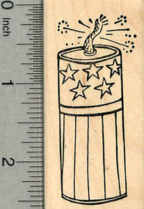 Firecracker Rubber Stamp, July Fourth Series