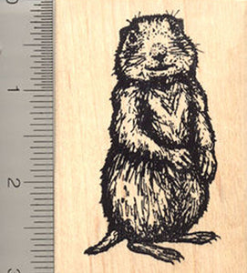 Prairie Dog Rubber Stamp, Large