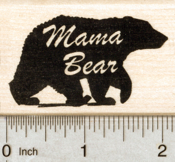 Mama Bear Rubber Stamp