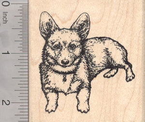 Pembroke Welsh Corgi Rubber Stamp, Dog