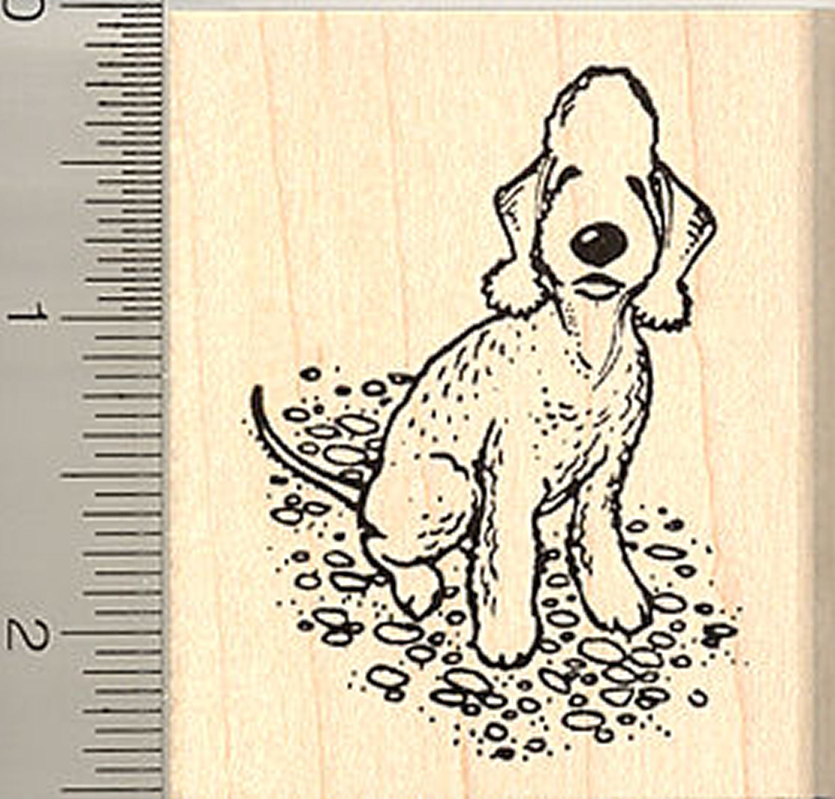 Bedlington Terrier Rubber Stamp RubberHedgehog Rubber Stamps