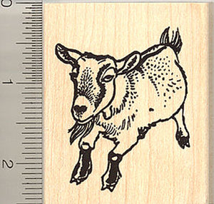 Toggenburg Goat Rubber Stamp