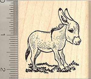 Miniature Donkey Rubber Stamp