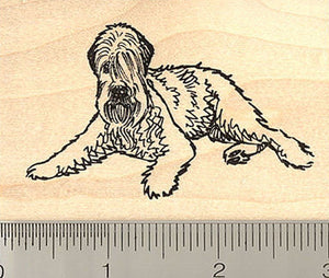 Wheaten Terrier Rubber Stamp
