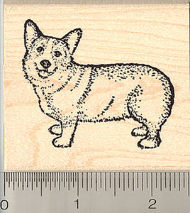 Pembroke Welsh Corgi Dog Rubber Stamp