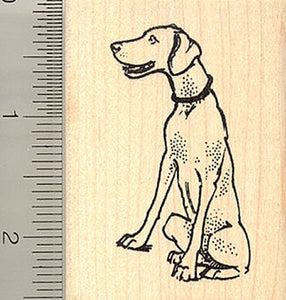 Weimaraner Dog Rubber Stamp