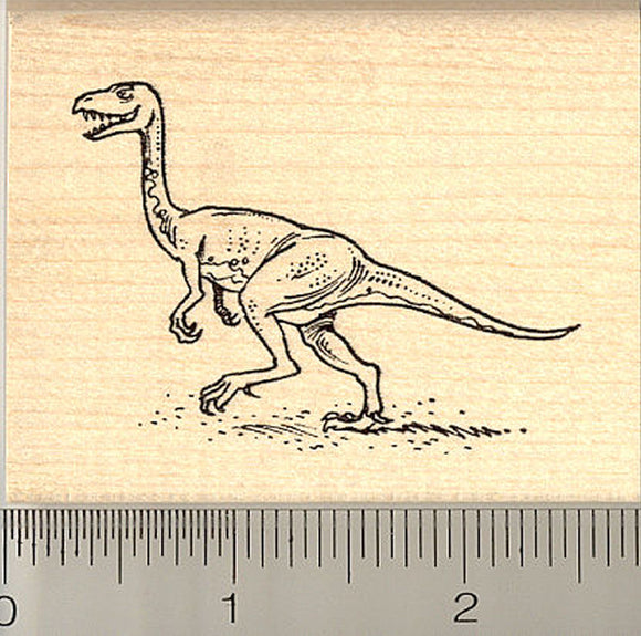 Running Dinosaur Rubber Stamp