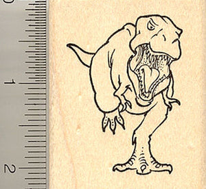 Tyrannosaurus Rex Dinosaur Rubber Stamp