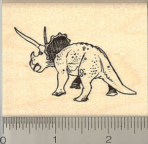 Triceratops Dinosaur Rubber Stamp