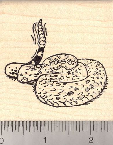 Rattle Snake Rubber Stamp