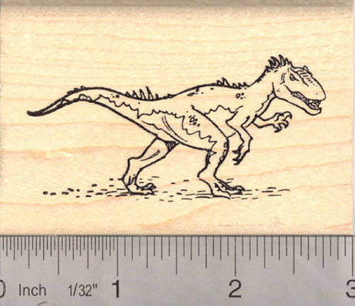 Allosaurus Dinosaur Rubber Stamp