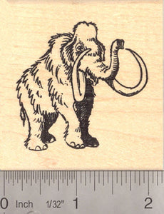 Woolly Mammoth Rubber Stamp (Extinct Megafauna)