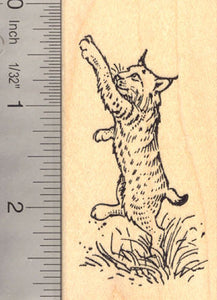 Lynx Rubber Stamp Bobcat Wildcat Wildlife