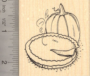 Pumpkin Pie Thanksgiving Rubber Stamps
