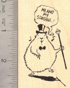 Groundhog Singing and Dancing Rubber Stamp, Groundhog Day