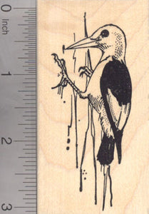 Red-headed Woodpecker Rubber Stamp