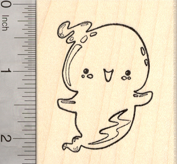 Halloween Ghost Rubber Stamp