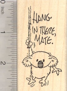 Koala Bear Rubber Stamp, Hang in There Mate