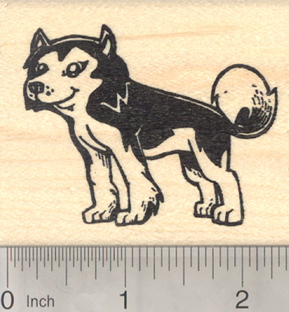 Siberian Husky Rubber Stamp, Sled Dog, Alaskan