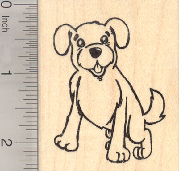 Golden Retriever Dog Rubber Stamp