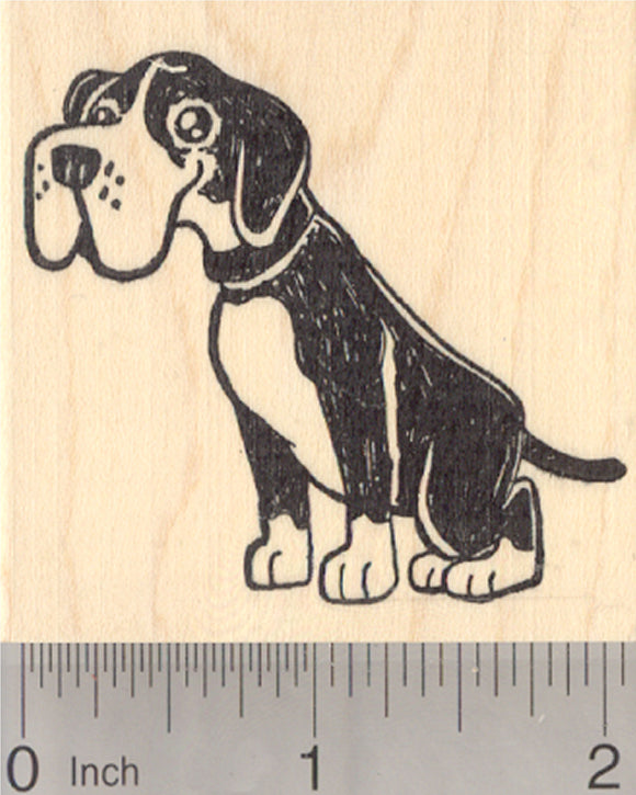 Boxer Rubber Stamp, Dog