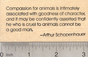 Compassion for Animals Rubber Stamp, Anti-Cruelty