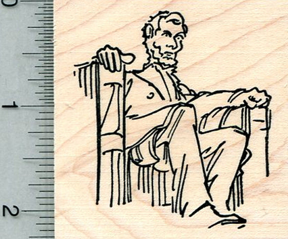 Lincoln Memorial Rubber Stamp, Washington DC Monument