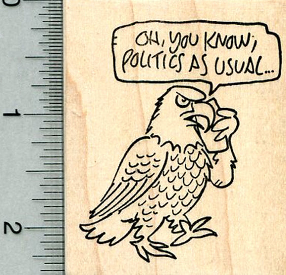 Election Year Eagle Rubber Stamp, Politics as Usual