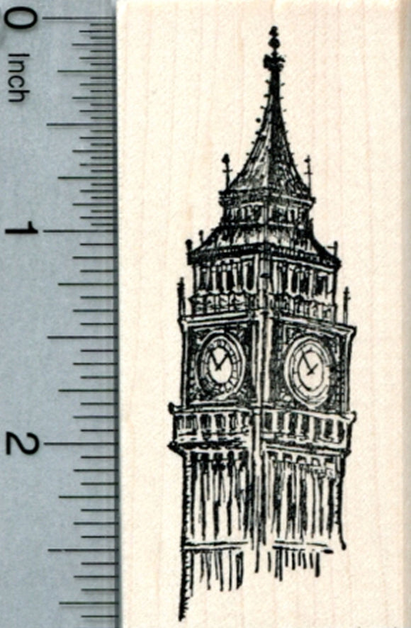 Big Ben Rubber Stamp, Westminster London, World Travel Series